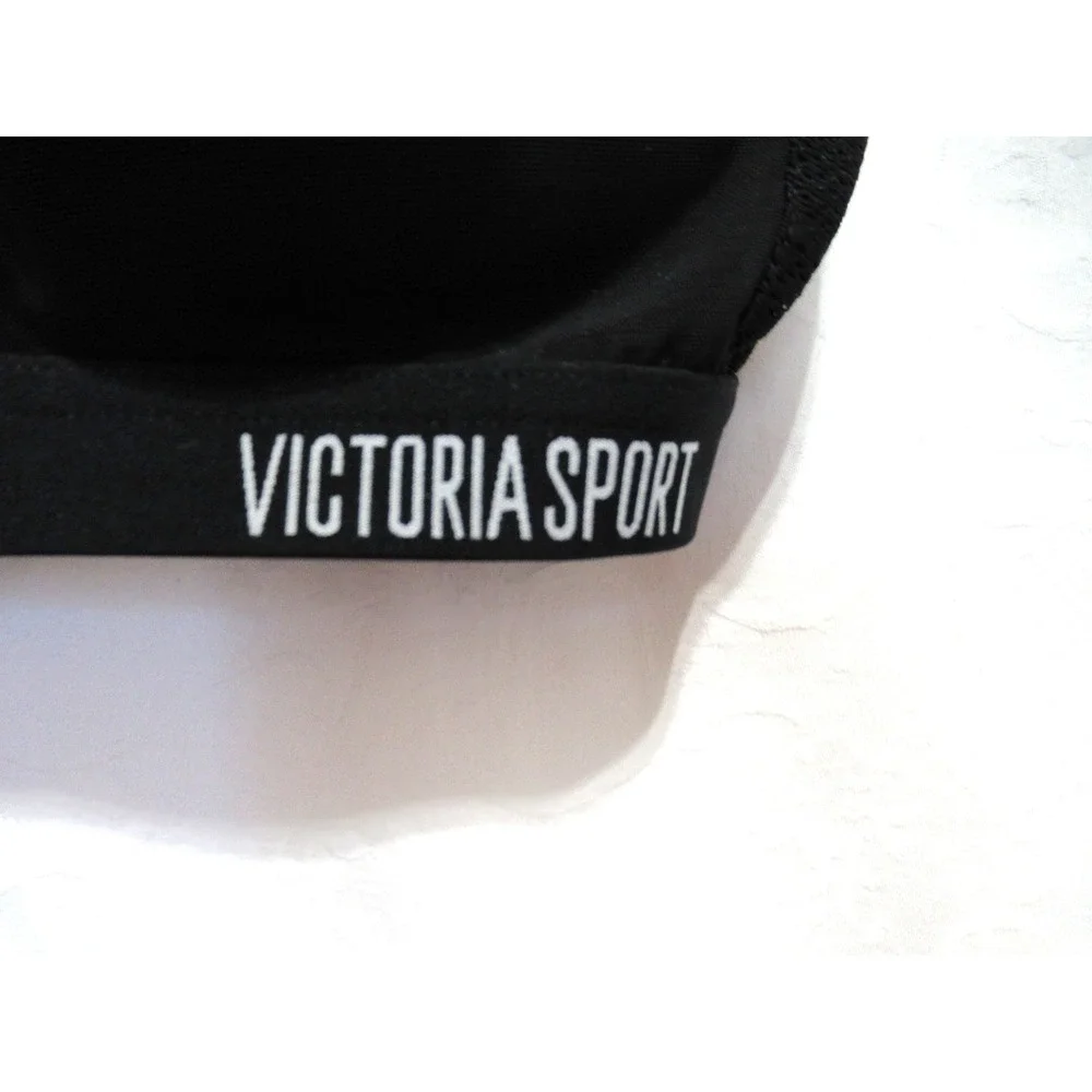 Victoria's Secret Sport Size 32B Lightweight Black Lace Racerback Sports Bra
